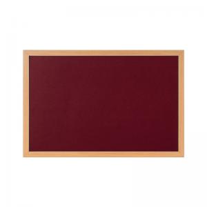 Bi-Office Earth Prime Felt Noticeboard180x120cm Burgundy Oak MDF Frame