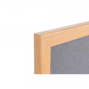 Bi-Office Earth Earth Prime Felt Noticeboard 90x60cm Grey Oak MDF