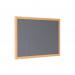 Earth Prime Felt Noticeboard 90x60cm Grey Oak MDF Frame FB0742233 BQ04227