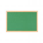 Bi-Office Earth Prime Felt Notice Board Oak MDF Frame Green 180x120cm FB8544233 BQ04233