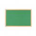 Bi-Office Earth Prime Felt Notice Board Oak MDF Frame Green 180x120cm FB8544233 BQ04233
