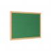 Bi-Office Earth Prime Felt Notice Board Oak MDF Frame Green 180x120cm FB8544233 BQ04233