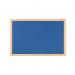 Bi-Office Earth Felt Notice Board 900x600mm Blue RFB0743233 BQ04348
