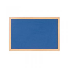 Bi-Office Earth Felt Notice Board 1200x900mm Blue RFB1443233 BQ04349