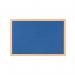 Bi-Office Earth Felt Notice Board 1200x900mm Blue RFB1443233 BQ04349