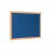 Bi-Office Earth Felt Notice Board 1200x900mm Blue RFB1443233 BQ04349