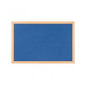 Bi-Office Earth Felt Notice Board 1200x900mm Blue RFB1443233 BQ04349