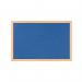 Bi-Office Earth Felt Notice Board 1200x900mm Blue RFB1443233 BQ04349