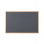 Earth Executive Felt Noticeboard 90x60cm Grey Oak MDF Frame FB0742239 BQ04422