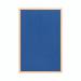 Bi-Office Earth Executive Felt Notice Board Oak MDF Frame Blue 120x90cm FB1443239 BQ04423