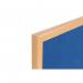 Bi-Office Earth Executive Felt Notice Board Oak MDF Frame Blue 120x90cm FB1443239 BQ04423