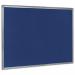 Bi-Office Aluminium Trim Felt Notice Board 900x600mm Blue FB0743186 BQ04431