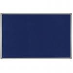 Bi-Office Aluminium Trim Felt Notice Board 900x600mm Blue FB0743186 BQ04431