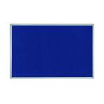 Bi-Office Aluminium Trim Felt Notice Board 900x600mm Blue FB0743186 BQ04431