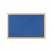 Earth Prime Felt Noticeboard 180x120cm Blue Oak MDF Frame FB8543233 BQ04432