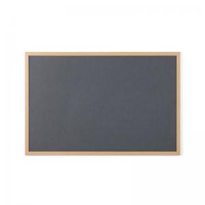 Bi-Office Earth Executive Felt Noticeboard 120x90cm Grey Oak MDF Frame