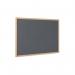 Earth Executive Felt Noticeboard 120x90cm Grey Oak MDF Frame FB1442239 BQ04442