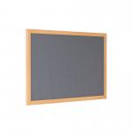 Earth Prime Felt Noticeboard 180x120cm Grey Oak MDF Frame FB8542233 BQ04542