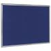 Bi-Office Maya Felt Noticeboard Plastic Frame 180x120cm Blue FB8543186 BQ04548