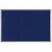 Bi-Office Maya Felt Noticeboard Plastic Frame 180x120cm Blue FB8543186 BQ04548