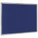 Bi-Office Maya Felt Noticeboard Plastic Frame 180x120cm Blue FB8543186 BQ04548