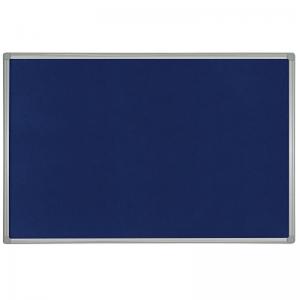 Bi-Office Maya Felt Noticeboard Plastic Frame 180x120cm Blue FB8543186