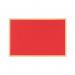 Earth Executive Felt Noticeboard 120x120cm Red Oak MDF Frame FB6546239 BQ04629