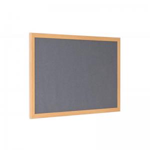 Earth Prime Felt Noticeboard 240x120cm Grey Oak MDF Frame FB8642233