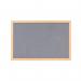 Earth Prime Felt Noticeboard 240x120cm Grey Oak MDF Frame FB8642233 BQ04642