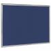 Bi-Office Maya Felt Noticeboard Plastic Frame 240x120cm Blue FB8643186 BQ04648