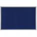 Bi-Office Maya Felt Noticeboard Plastic Frame 240x120cm Blue FB8643186 BQ04648