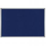 Bi-Office Maya Felt Noticeboard Plastic Frame 240x120cm Blue FB8643186 BQ04648