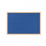 Earth Executive Felt Noticeboard 180x120cm Blue Oak MDF Frame FB8543239 BQ04832