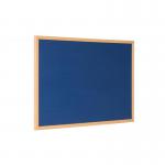 The Bi-Silque Noticeboards Earth Executive Felt Noticeboard features a sleek blue oak MDF frame and measures 180x120cm. The surface is covered in high-quality felt, providing a soft and durable pinning surface. Its clean and modern design makes it a stylish addition to any office or workspace. The large size allows for ample space to display notes, memos, and important information.