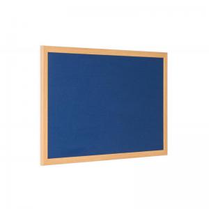 Bi-Office Earth Prime Felt Noticeboard 240x120cm Blue Oak MDF Frame