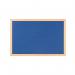 Earth Prime Felt Noticeboard 240x120cm Blue Oak MDF Frame FB8643233 BQ04864