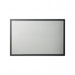 Bi-Office Black Shadow Silver Finish Magnetic Board Black Frame 90x60cm mm07100169 BQ05071
