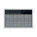 Bi-Office Magnetic Weekly Silver Finish Planner Grey Frame 60x40cm mm03108529 BQ05085