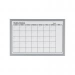 Bi-Office Magnetic Monthly Planner Whiteboard Grey Frame 60x40cm mm03062839 BQ05628