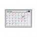 Bi-Office Magnetic Monthly Planner Whiteboard Grey Frame 60x40cm mm03062839 BQ05628