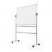 Bi-Office Revolving Whiteboard Lacquered Steel Surface 120x120cm QR0303 BQ10640