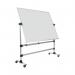 Earth Mobile Revolving Enamel Whiteboard 120x90cm RQR0224 BQ10665