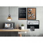 Bi-Office BlackWhite Message Boards Black Frame (Pack of 3) SOR-033 BQ10914