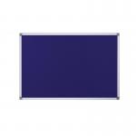 Bi-Office Maya Fire Retardant Noticeboard Blue Aluminium Frame 150x120cm SA1201170 BQ11011