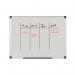 Bi-Office Maya Drywipe Double-Sided Board PlainGridded 240x120cm MA2121170 BQ11111