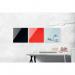 Bi-Office Glass Magnetic Board White Surface Frameless 48x48cm GL150101 BQ11315