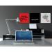 Bi-Office Glass Magnetic Board White Surface Frameless 48x48cm GL150101 BQ11315