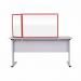 Bi-Office Duo Glass Board 900x600 3mm Red GL07209201 BQ11438