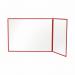 Bi-Office Duo Glass Board 1200x900 3mm Red GL08209201 BQ11439