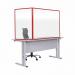 Bi-Office Duo Glass Board 1200x900 3mm Red GL08209201 BQ11439